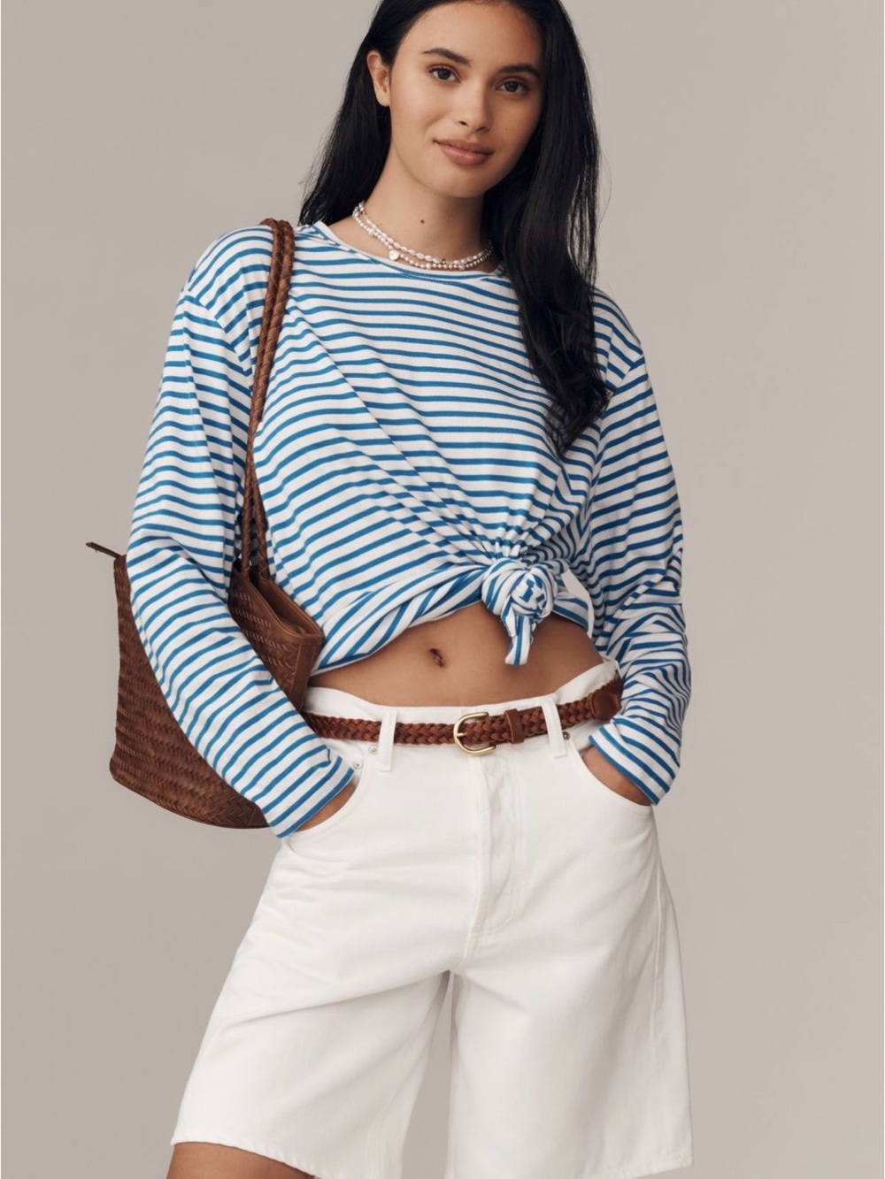 Anthropologie Daily Practice Cotton Long Sleeve Tee